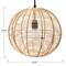 Hello Honey® Modern Boho Handwoven Rattan Globe Pendant Light